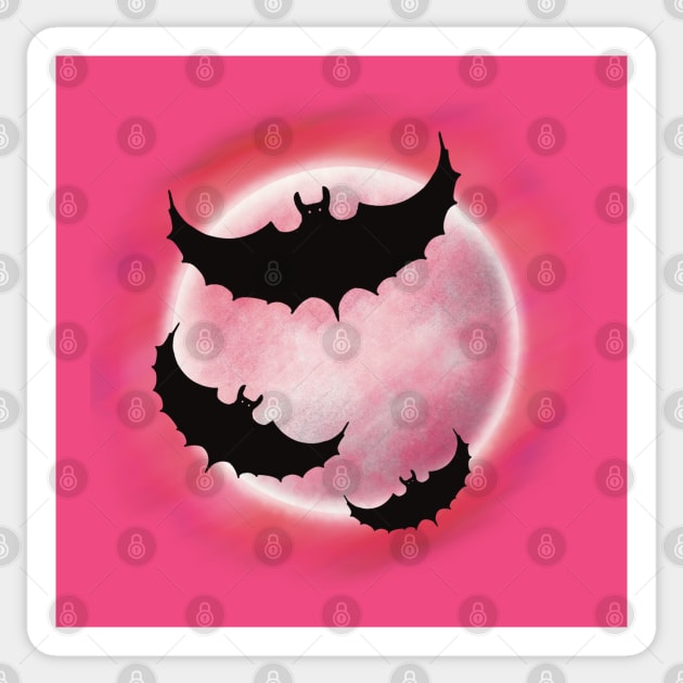 Spooky bat Sticker by Xatutik-Art